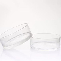 Pot de conservation en verre transparent avec couvercle en bambou, récipient hermétique pour aliments