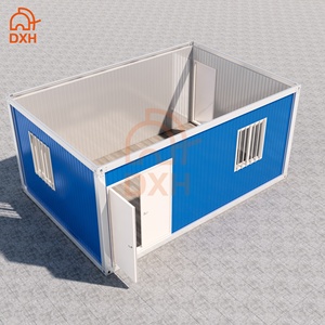 DXH <span class=keywords><strong>Low</strong></span> <span class=keywords><strong>Cost</strong></span> Quakeproof Storehouse Biblioteca Trabajo Camping Almacenamiento Tienda Cafetería Paquete plano Casa contenedor prefabricada - Product Image 5