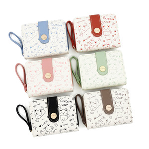 Lovely Cute Cat Designer Women Wallet Luxury <b>Wristlet</b> Wallet for Women Leather Credit Card Wallet Short Purse - Product Image 1