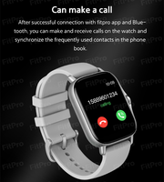 Reloj Inteligente Cuadrado H13 IP67 Resistente al Agua, Monitor de Sueño, Frecuencia Cardíaca, Llamadas Bluetooth, Monitor de Actividad Física, Aplicación Hiwear Plus, Pantalla HD de 1.83 Pulgadas