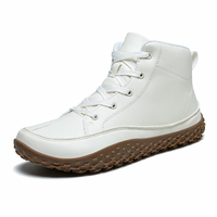 Bottes de randonnée pour hommes en cuir PU à tige haute avec logo personnalisé du fabricant, chaussures de trekking