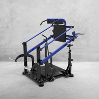 Machine de Squat Inversé à Tube Ovale Sans Entretien, Équipement de Fitness Commercial pour Salle de Sport, Entraîneur Double Usage pour Jambes et Fessiers Inversés