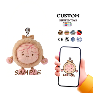 Vendita Diretta dalla Fabbrica, Portachiavi Personalizzati a Forma di Maialino Rosa in Peluche, Servizi OEM/ODM, Portachiavi in Peluche Personalizzati - Product Image 2