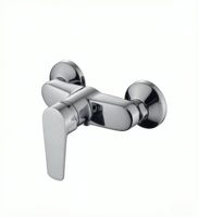 Robinet de baignoire de style minimaliste moderne avec noyau en céramique en alliage de zinc, adapté aux salles de bain d'hôtels et d'appartements