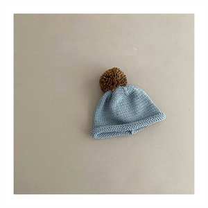 Ropa de bebé de algodón <span class=keywords><strong>orgánico</strong></span> neutro recién nacido de gran tamaño de punto elástico Topknot Bow Cute Baby Bonnet - Product Image 5