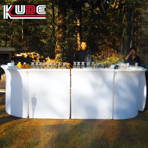 Hete Aanbiedingen Moderne Glimmende LED Bar Tafel Cocktailtafel Groothandel Buiten- en Binnenmeubilair voor Feest Evenementen - Product Image 3