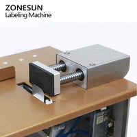ZONESUN ZS-TB90 autocollants auto-adhésifs semi-automatiques boîtes de papier cadeau électroniques bouteilles coin inviolable étiqueteuse évidente