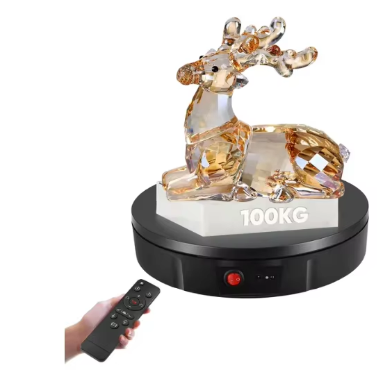 30cm Display Turntable Stand Jewelry Model Toy Electric Rotating Table Electric 360°Panoramic Rotating Display Stand