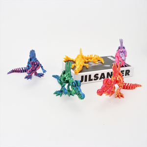 Modelo de Juguete de Dinosaurio Impreso en 3D, Material PLA Ecológico, Adorno Simple, Regalo Colorido, Decoración de Animales Activos - Product Image 4