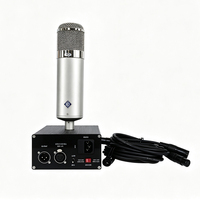 Microphone à condensateur cardioïde U47C avec éclairage LED pour enregistrement professionnel, podcasts, voix et instruments