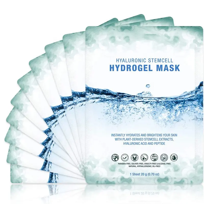 OEM/ODM Hydro gel Kollagen maske für das Gesicht, sofort aufhellende feuchtigkeit spendende Schönheits gesichts maske Blatt maske zur Straffung