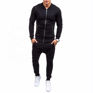 Survêtement pour hommes de sport nouveau design vêtements de gym ensembles à capuche survêtements en gros meilleure vente slim fitness fermeture éclair homme survêtements - Product Image 4