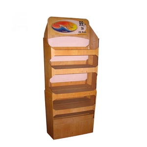 Tùy Chỉnh Cho Bền Tái Chế Khay Các Tông Hiện Đại Cửa Hàng Hiển Thị <span class=keywords><strong>Rack</strong></span> Cho Snack Thực Phẩm Sàn Hiển Thị Đứng Quảng Cáo - Product Image 5