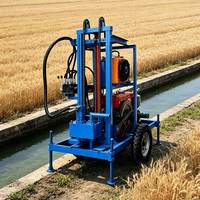 Foreuse de puits d'eau rotative de 150 m pour injection d'eau, machine d'exploration géothermique et alimentation en eau, vente directe en gros