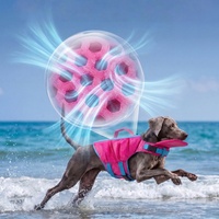 Maillot de bain pour animaux de compagnie personnalisé, luxe, simple, été, écologique, durable, flottabilité élevée, couleur unie contrastée, pour chiens grands/petits, XL