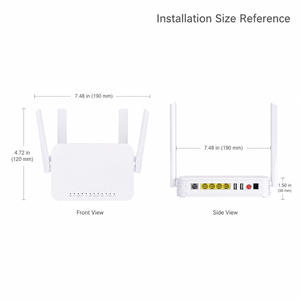 Routeur XPON ONU haute vitesse WiFi5 AC1200Mbps avec processeur double cœur, routeur fibre optique avec antenne MU-MIMO pour réseau FTTH ISP - Product Image 2