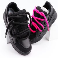 Lacets Ronds Épais en Coton Torsadé, Couleur Personnalisée, pour Chaussures Dunk, Lacets Ronds et Plus Épais