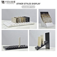 Nouveau présentoir de comptoir en marbre, support de table en pierre naturelle, présentoir en aluminium pour carreaux, marbre et quartz