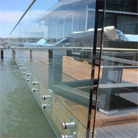 Plexiglas personnalisé professionnel pour balustrade de balcon balustrade en verre robuste garde-corps en verre de Style Antique escalier garde-corps en verre