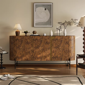 JINXI Credenza Multifunzionale dal Design <span class=keywords><strong>Moderno</strong></span>, Mobile per Stoccaggio, Credenze e Buffet per Sala da Pranzo - Product Image 4