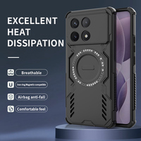 Nouveau étui de protection d'aile de Dissipation thermique Airbag Anti-chute Protection contre les chutes étui arrière pour Xiaomi Poco F6 Pro/Redmi K70/K70 Pro