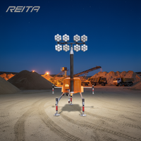 Projecteurs LED mobiles portables IP67 100W 300W 500W antidéflagrants 12V-48V et 380V-480V pour les chantiers de construction et les sites miniers