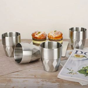 Vaso de Cerveza con Diseño Martillado, Doble Pared de Acero Inoxidable, para Café, Té, Camping y Viajes - Product Image 3