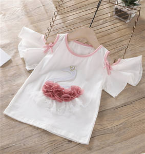 Conjuntos de Ropa para Bebés Niñas, Camiseta con Bordado de Cisne y Falda Tutú, Conjuntos de Dos Piezas, Ropa Infantil de Boutique - Product Image 3