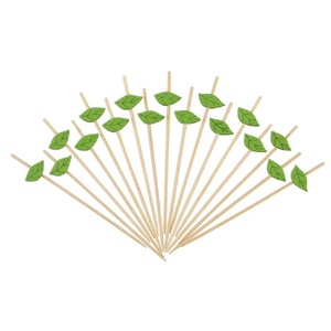 Palillos de Cóctel de Bambú Multicolores de 4.7 Pulgadas para Aperitivos, Frutas, Bebidas, Postres, Decoración de Comida para Fiestas - Product Image 2