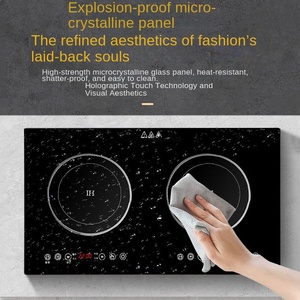 Table de cuisson à induction concave, nouvelle cuisinière à batterie haute puissance, usage commercial, feu puissant, plaque de cuisson électrique portable 110V, surface en fonte - Product Image 3