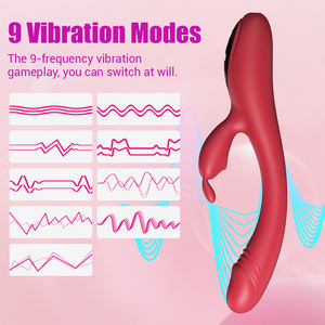 Potente Vibratore Rabbit con 9 Frequenze, Giocattolo Sessuale per Masturbazione Femminile, Stimolazione Clitoridea e Punto <span class=keywords><strong>G</strong></span>, Ricaricabile USB - Product Image 6