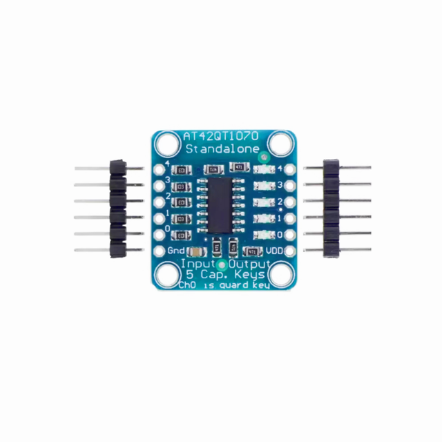 Sensor Module AT42QT1070 5 Key Capacitive Touch Sensor Module DC 1.8-5.5V Power Standalone Board AT42QT1070