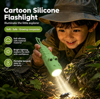 Mini lampe torche LED portable Shingel pour camping en extérieur, rechargeable par USB, étanche en silicone, haute luminosité CRI 95 6000K lumière du jour, meilleur cadeau