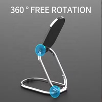 Support de téléphone rotatif à 360° en alliage de zinc, design unique, pliable, invisible, à coller sur le dos, support de bureau mains libres