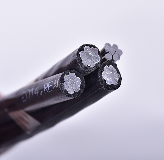 0.6/1KV Good Price 4 X16mm 3x70mm2+54.6mm2 Aluminum Core Aerial Bundle Cable Overhead ABC Cable With XLPE Insulated Jacket