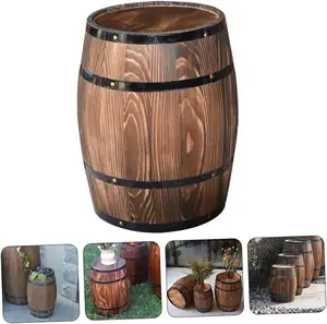 Tonneau de vin en bois de haute qualité de 50 litres et tonneau de vin en bois tonneaux de vin en bois robustes et durables