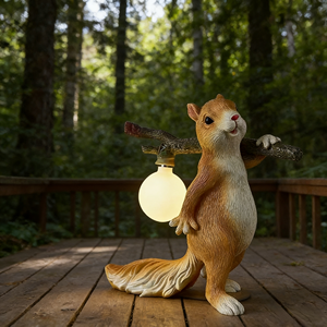 <span class=keywords><strong>Lampada</strong></span> da Tavolo Creativa Nordica a Forma di Scoiattolo per Decorazione Camera da Letto e Soggiorno - Product Image 1