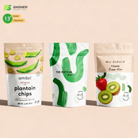 Sachet refermable personnalisé avec fermeture éclair, réutilisable, résistant à l'humidité, pour aliments pour animaux de compagnie, nouilles, collations et poudre d'assaisonnement