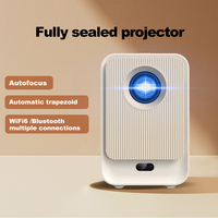 Proyector Portátil Inteligente Veacine T6PLUS, Mini Proyector LED LCD HD 1080P 4K, Compatible con Cine en Casa, Android, WiFi, Enfoque Automático