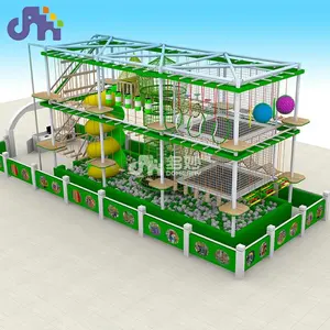 Domerry Metal Nylon Amusement Equipment Kid-Friendly Rope Course Climbing Frame For Adventure Park For Shopping Mall Events
