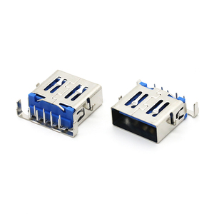 Conector <span class=keywords><strong>USB</strong></span> 3.0 AF de Ángulo Recto de Montaje Medio, Conector Hembra <span class=keywords><strong>USB</strong></span> Tipo A DIP - Product Image 1