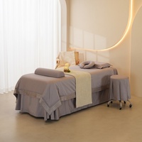 Ensemble literie de Massage, 4 pièces, couvre-lit de haute qualité, housse de couette pour Spa Facial, drap, pour salle de Sauna