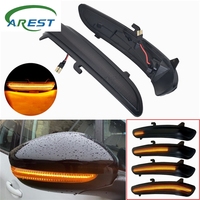 2PCS Dynamic LED Side Mirror Blinker Lights Turn Signal Lamps Pour Peugeot 2008 208 2013-2020 Pour Citroen C3 C4 Cactus 2016-