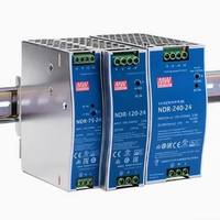 MEAN WELL série NDR 75W 120W 240W 480W 12V 24V 48V taille compacte métal économique Din Rail alimentation pour appareils industriels