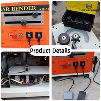 Portable RB-25/32 Rebar Bender Cutter Électrique CNC Hydraulique Ronde Barre D'acier Fer Rebar Cintreuse