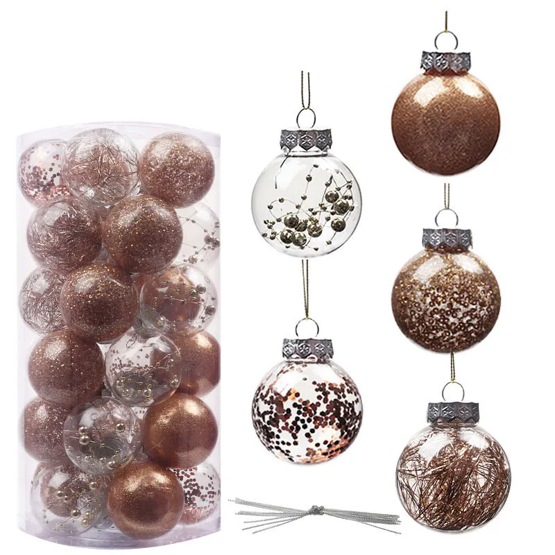 सोने के क्रिसमस गेंदों को पार्टी के गहने स्थापित करने के लिए आसान क्रिसमस की गेंदों को सजाने के लिए आसान