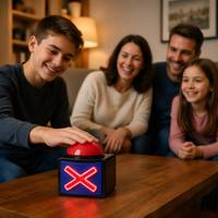 Expédition Rapide : Jouet Anti-Stress LED Lumineux et Parlant avec Bouton 'Non', Idéal pour le Bureau, les Fêtes et comme Cadeau Amusant
