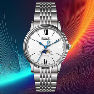 Reloj de cuarzo OEM de alta calidad para hombre, estilo empresarial personalizado, 42mm, resistente al agua, uso diario, caja de acero inoxidable a la moda - Product Image 2