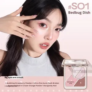 Palette de fards à paupières et sourcils Judydoll, 5 couleurs, imperméable, portable, contouring, mat, illuminateur double - Product Image 4