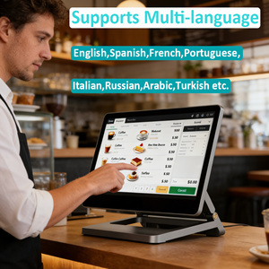 Sistema POS in Alluminio Nero con WIFI, BT, Schermo <span class=keywords><strong>Touch</strong></span> da 15.6 Pollici, Terminale All-in-One per Vendita al Dettaglio, Registratore di <span class=keywords><strong>Cassa</strong></span> Android per Ristoranti - Product Image 3
